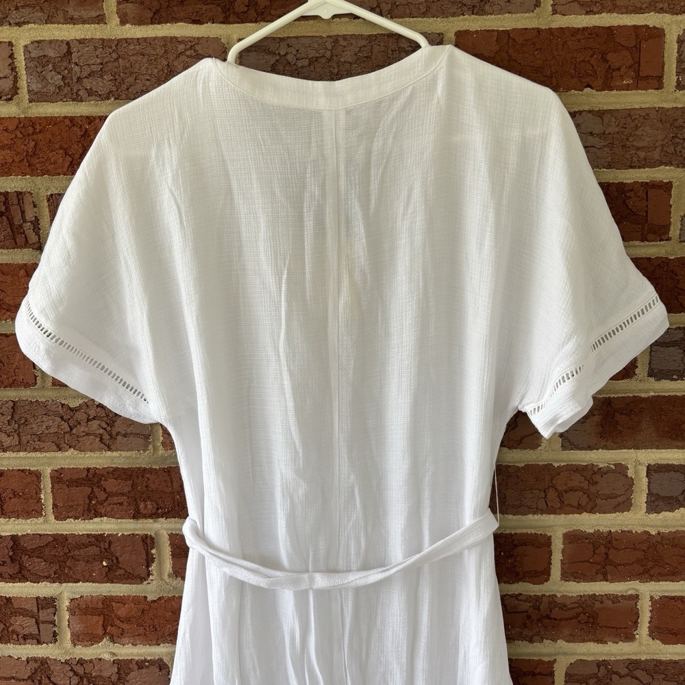 Lucky Brand Women's Lace Tiered Maxi Dress White XS Resort Original Price $99 - Picture 6 of 9
